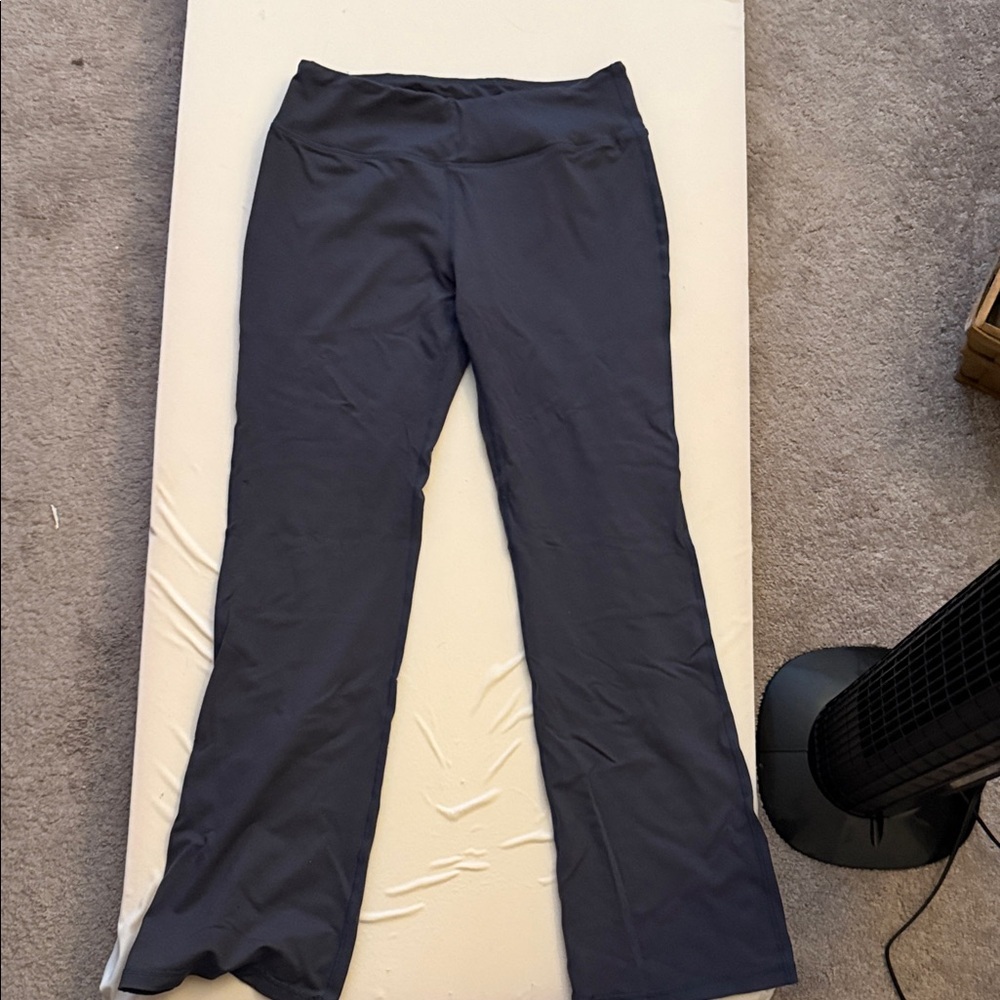 Dark Grey/Slightly Blue Flared Yoga Pants